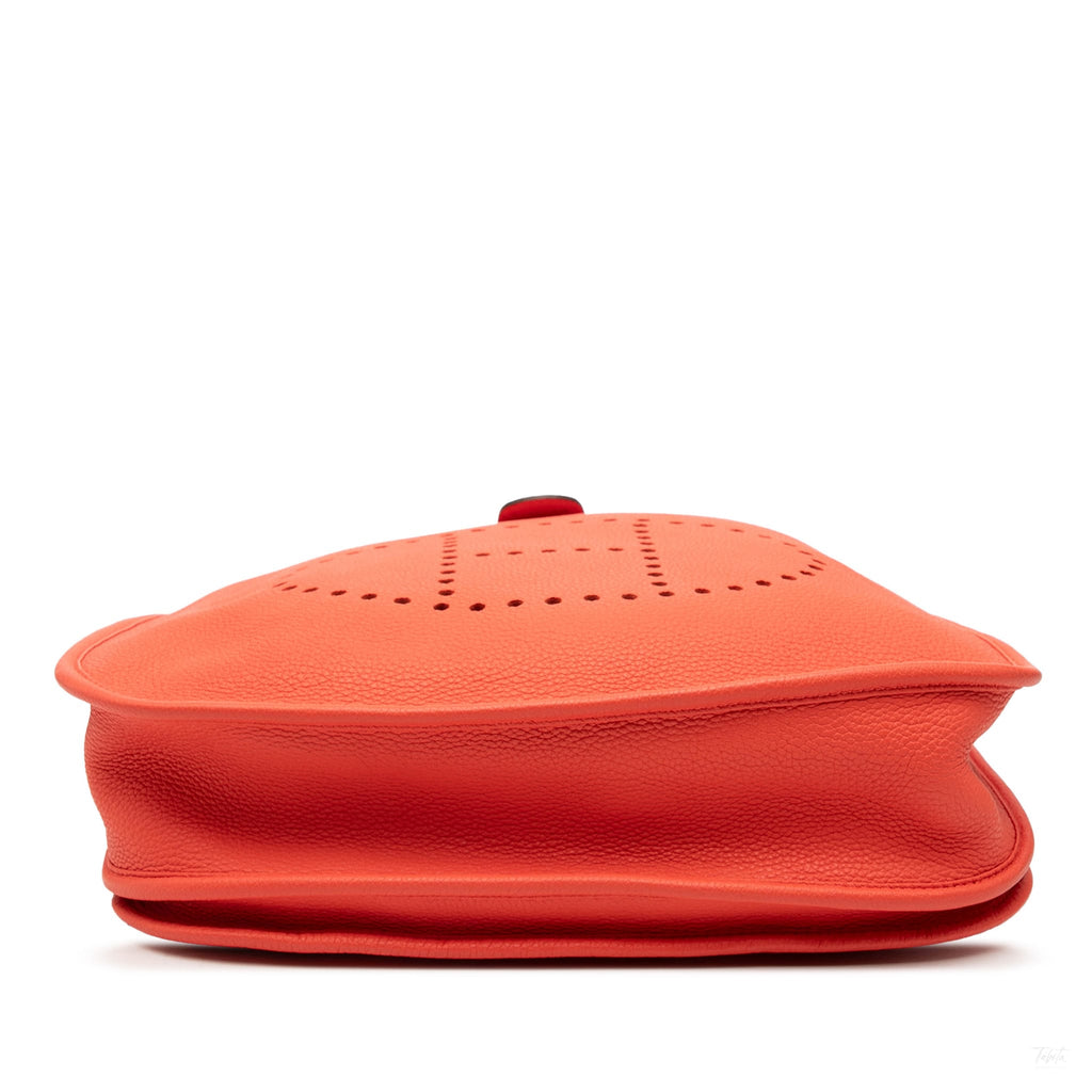 Second hand Hermes Evelyne 29 Taurillon Clemence Leather Hobo Crossbody Capucine - Tabita Bags