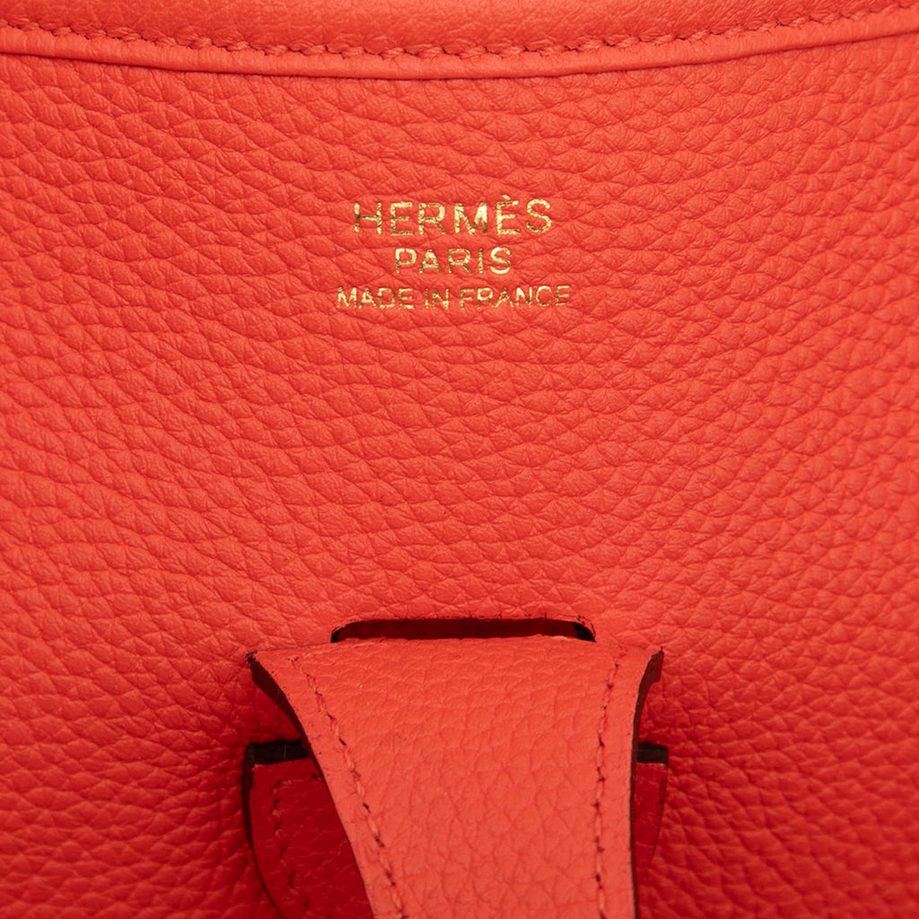 Second hand Hermes Evelyne 29 Taurillon Clemence Leather Hobo Crossbody Capucine - Tabita Bags