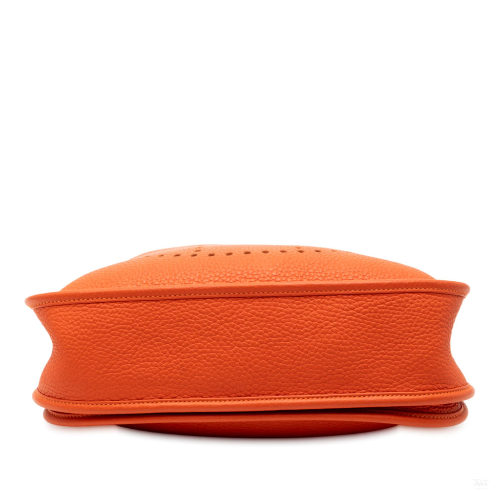 Second hand Hermes Evelyne 29 Taurillon Clemence Leather Hobo Crossbody Feu - Tabita Bags