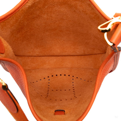 Second hand Hermes Evelyne 29 Taurillon Clemence Leather Hobo Crossbody Feu - Tabita Bags