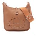 Second hand Hermes Evelyne 29 Taurillon Clemence Leather Hobo Crossbody Gold - Tabita Bags