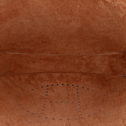 Second hand Hermes Evelyne 29 Taurillon Clemence Leather Hobo Crossbody Gold - Tabita Bags