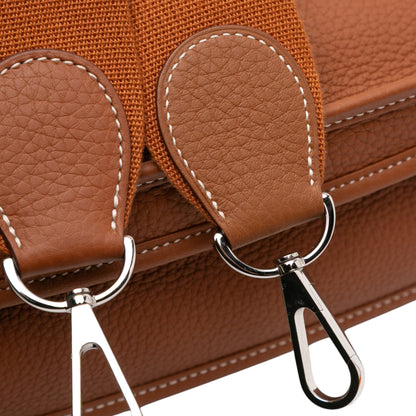 Second hand Hermes Evelyne 29 Taurillon Clemence Leather Hobo Crossbody Gold - Tabita Bags