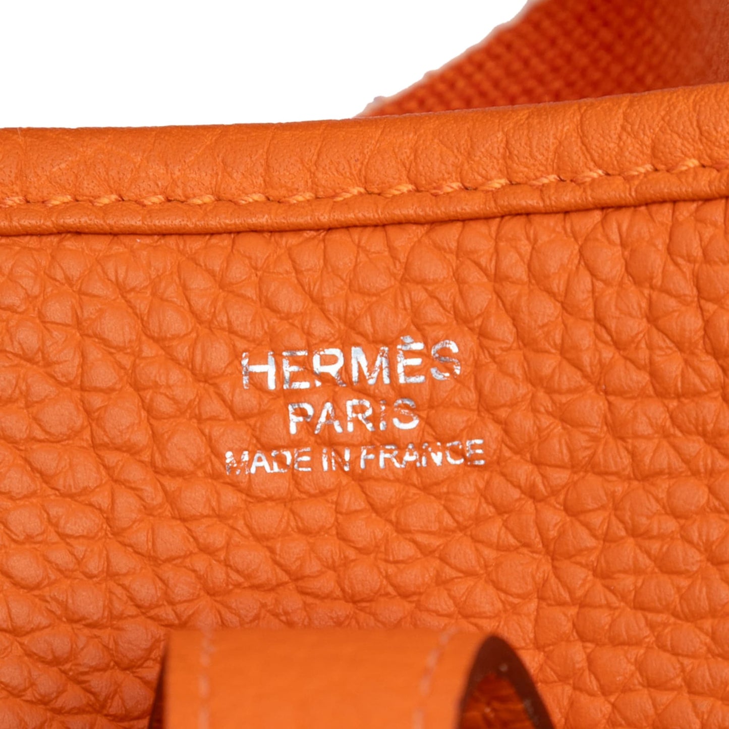Second hand Hermes Evelyne 29 Taurillon Clemence Leather Hobo Crossbody Orange - Tabita Bags
