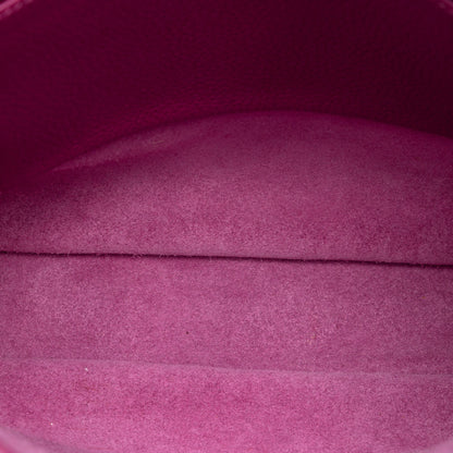 Second hand Hermes Evelyne 29 Taurillon Clemence Leather Hobo Crossbody Rose Pourpre - Tabita Bags