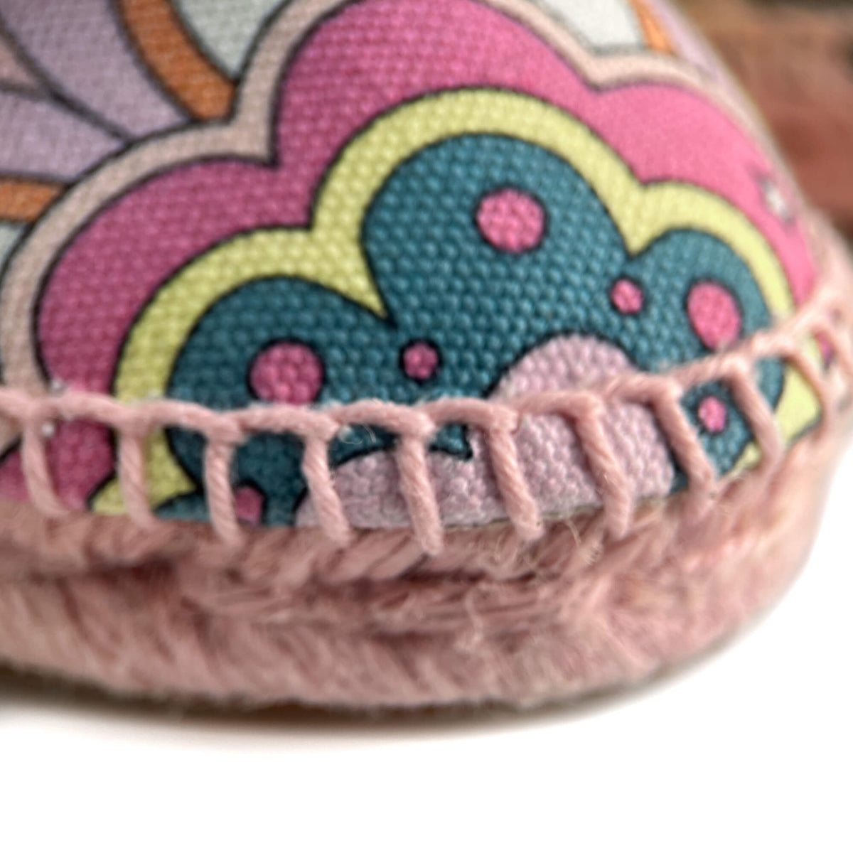 Second hand Hermes Flat Espadrille Canvas 41 Rose - Tabita Bags