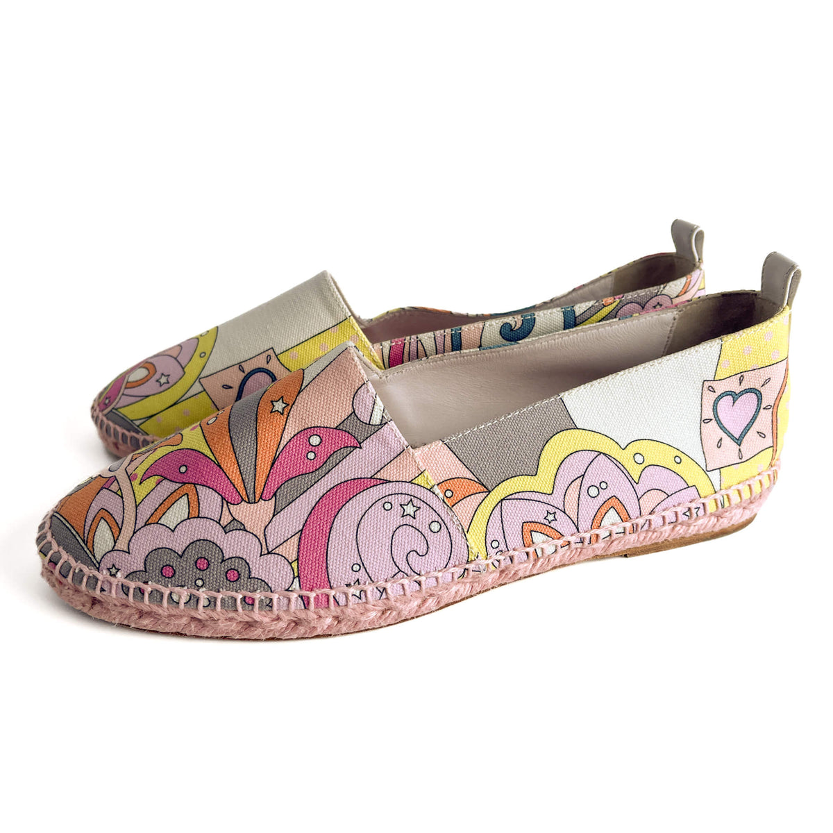 Second hand Hermes Flat Espadrille Canvas 41 Rose - Tabita Bags