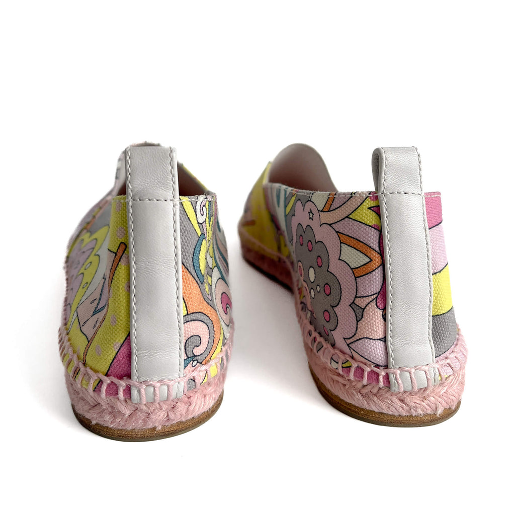 Second hand Hermes Flat Espadrille Canvas 41 Rose - Tabita Bags