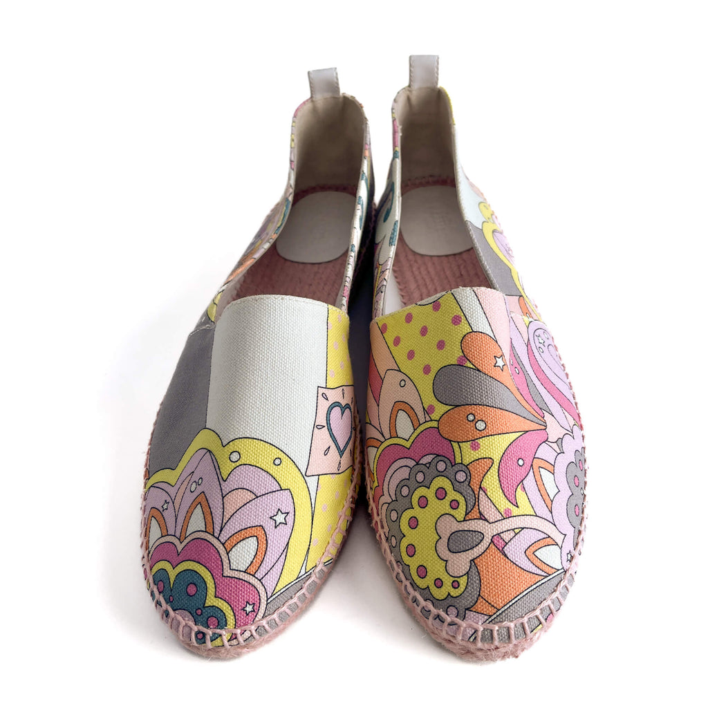 Second hand Hermes Flat Espadrille Canvas 41 Rose - Tabita Bags