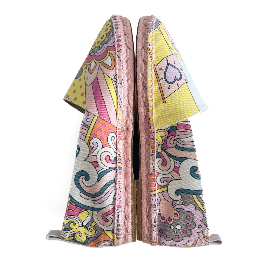 Second hand Hermes Flat Espadrille Canvas 41 Rose - Tabita Bags