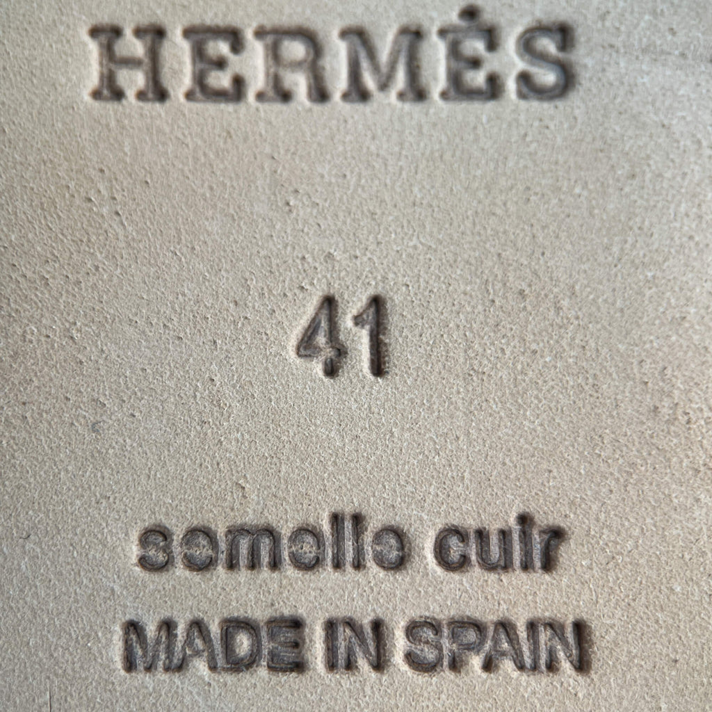 Second hand Hermes Flat Espadrille Canvas 41 Rose - Tabita Bags