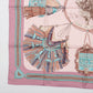 Second hand Hermes Foulard 90 Silk Cuirs Du Desert Pink - Tabita Bags