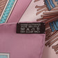 Second hand Hermes Foulard 90 Silk Cuirs Du Desert Pink - Tabita Bags