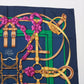 Second hand Hermes Foulard 90 Silk Grand Manege Navy - Tabita Bags