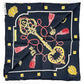 Second hand Hermes Foulard 90 Silk Les Clefs Black - Tabita Bags