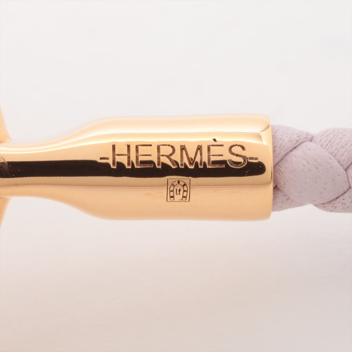 Second hand Hermes Glénan T2 Intrecciato Swift Leather Bracelet Mauve Pâle - Tabita Bags