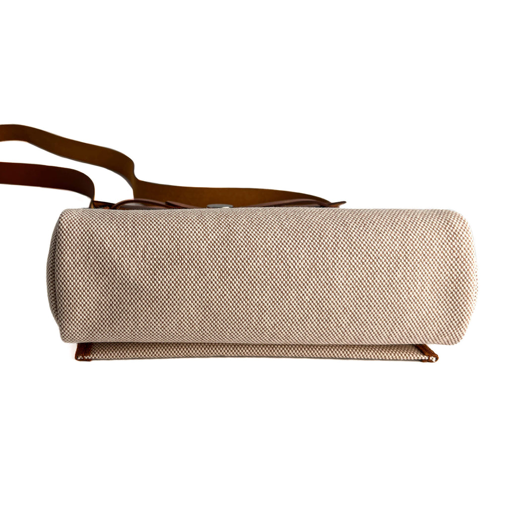 Second hand Hermes Herbag Mini Vache Hunter Leather Crossbody Beige - Tabita Bags