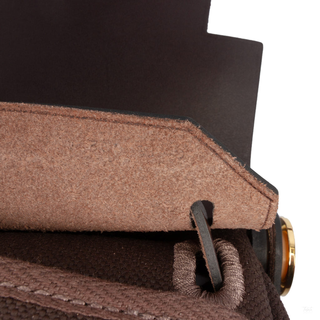 Second hand Hermes Herbag Mini Vache Hunter Leather Crossbody Brown - Tabita Bags