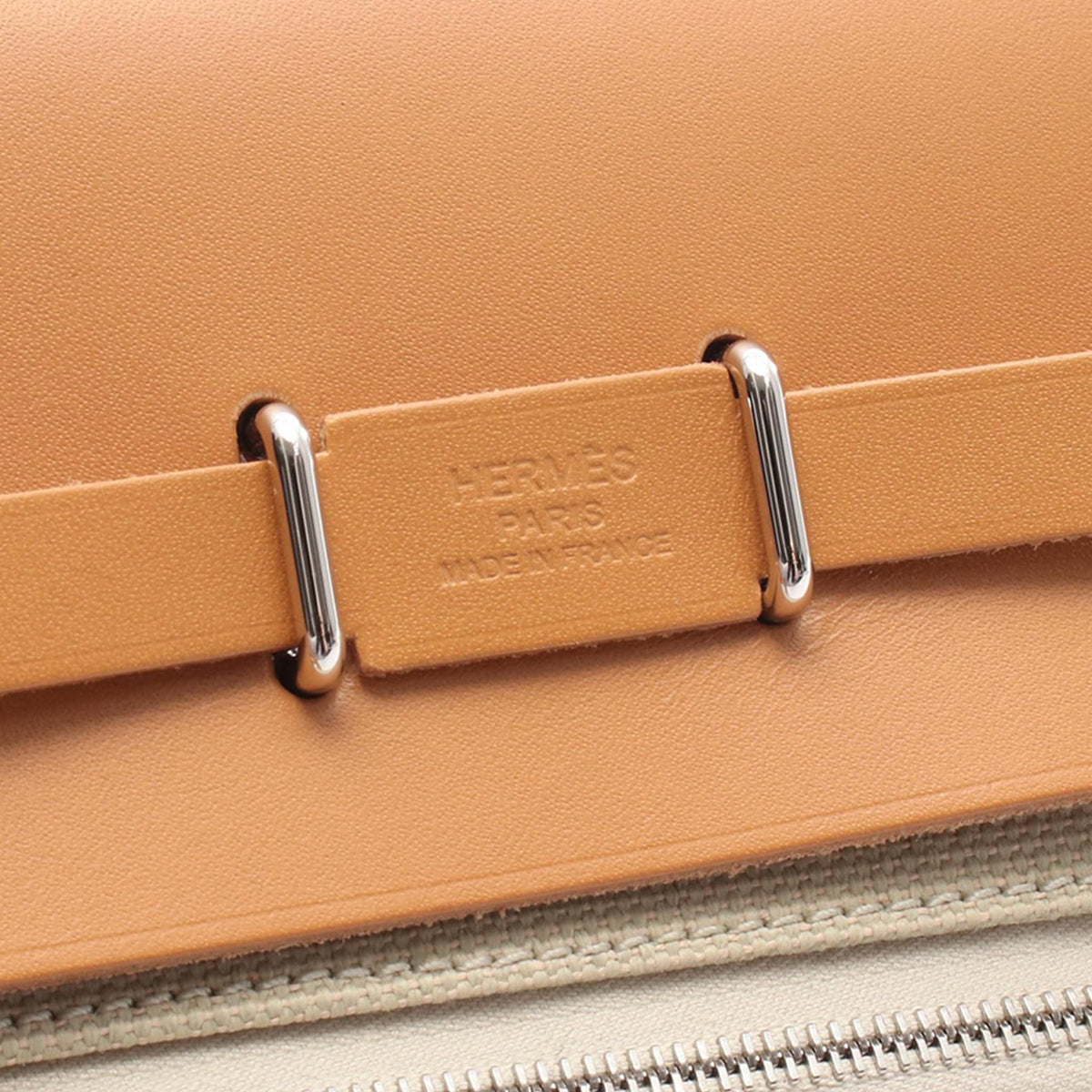 Second hand Hermes Herbag Mini Vache Hunter Leather Crossbody Brown - Tabita Bags