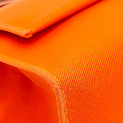 Second hand Hermes Herbag PM Canvas 1 Pouch Top - handle Handbag Orange - Tabita Bags