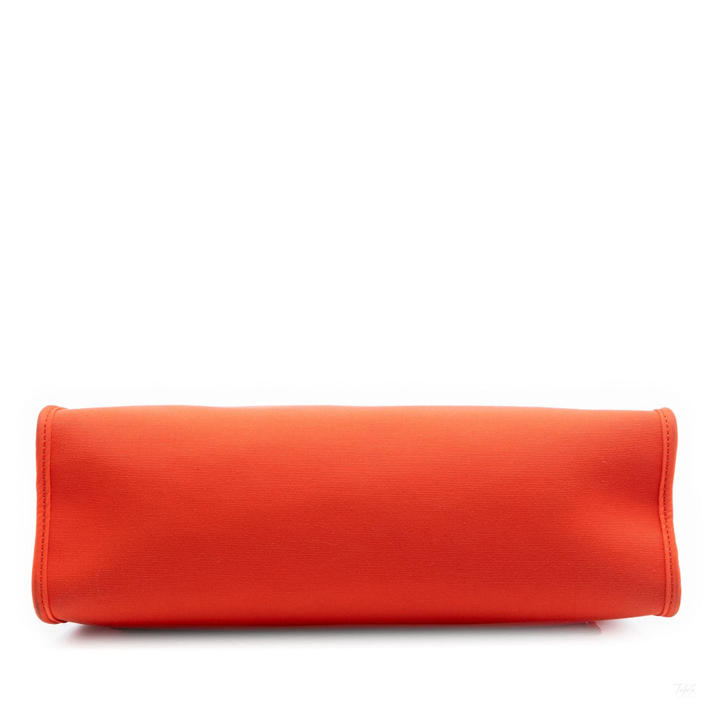 Second hand Hermes Herbag PM Canvas 1 pouch Top - Handle Handbag Orange - Tabita Bags