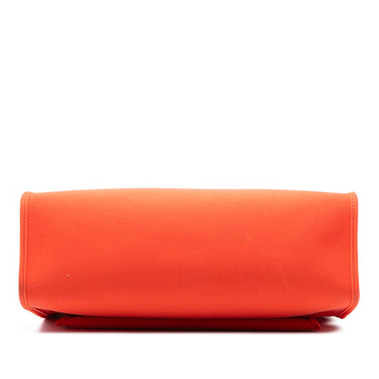 Second hand Hermes Herbag PM Canvas 1 pouch Top - handle Handbag Orange - Tabita Bags