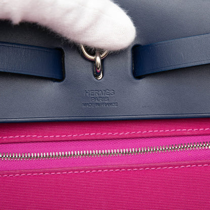 Second hand Hermes Herbag PM Canvas 1 pouch Top - handle Handbag Pink - Tabita Bags