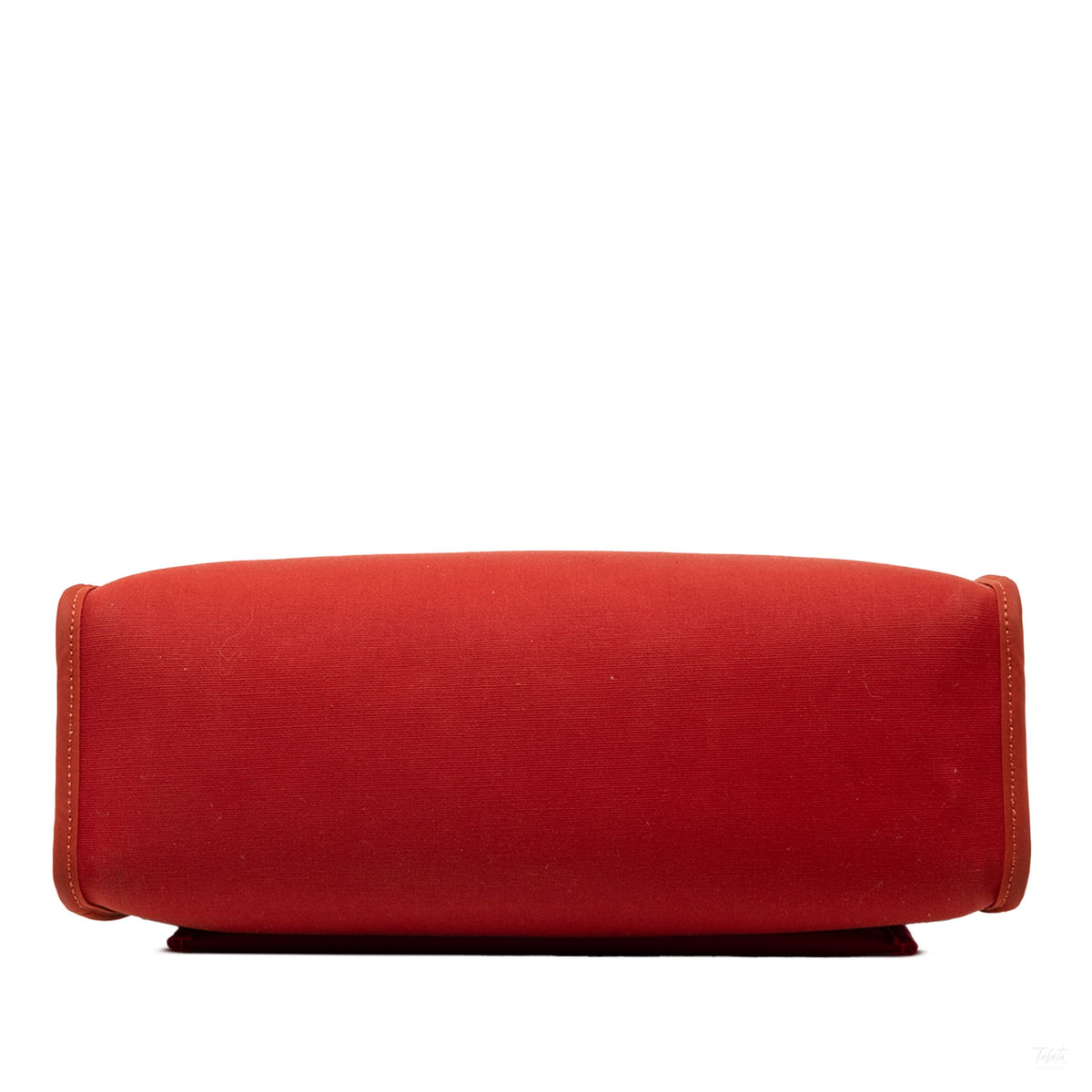 Second hand Hermes Herbag PM Canvas 1 pouch Top - handle Handbag Red - Tabita Bags