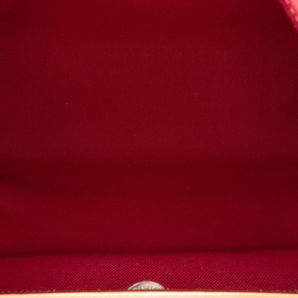 Second hand Hermes Herbag PM Canvas 1 Pouch Top - handle Handbag Red - Tabita Bags