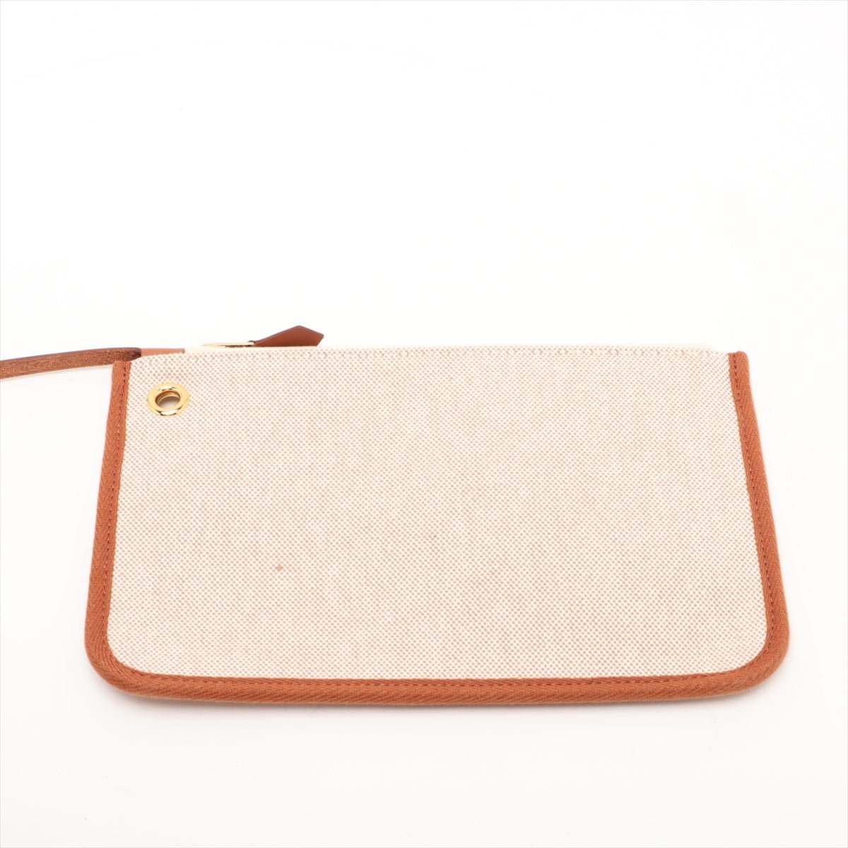 Second hand Hermes Herbag PM Twill Ash & Vache Hunter Leather & Canvas Zip Top-handle Handbag Beige - Tabita Bags