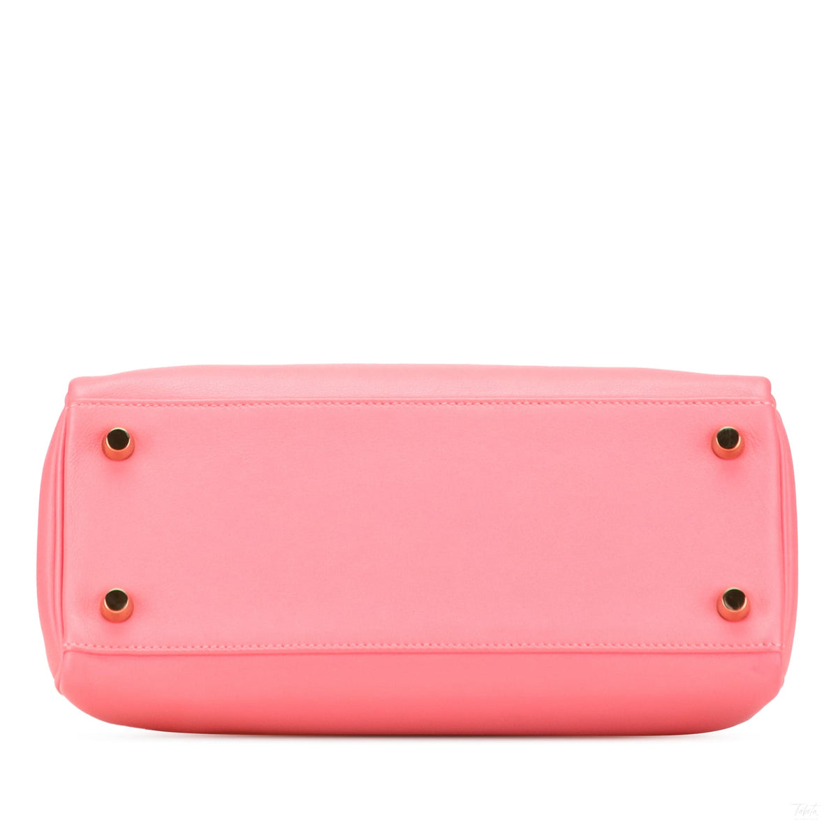 Second hand Hermes Kelly 25 Swift Leather Retourne Top - handle Handbag Rose Lipstick - Tabita Bags