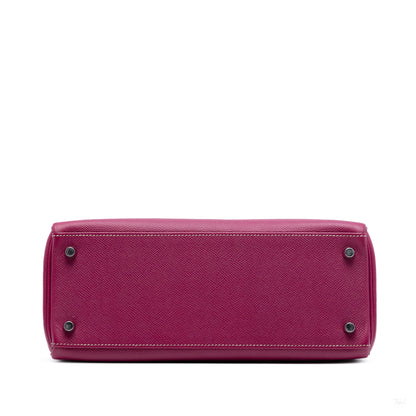 Second hand Hermes Kelly 28 Epsom Leather Retourne Top - handle Handbag Tosca - Tabita Bags