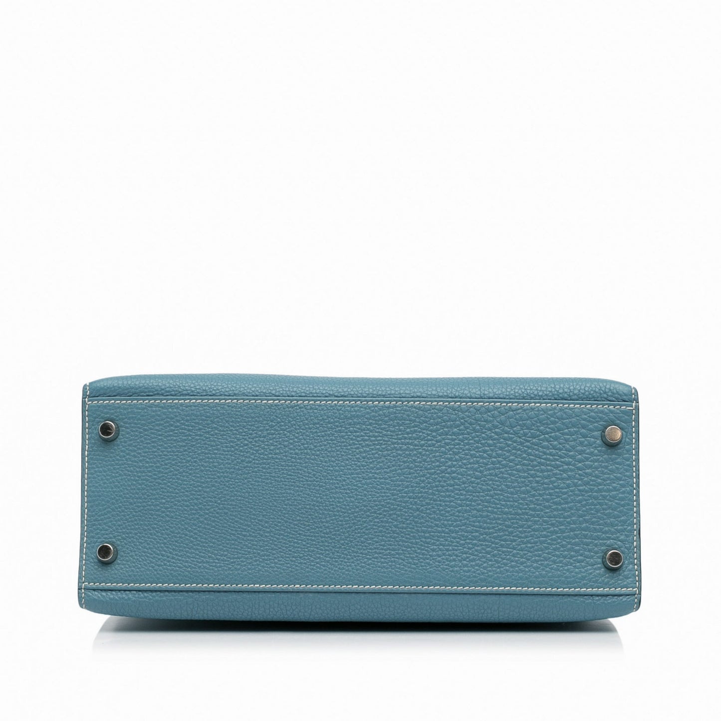 Second hand Hermes Kelly 28 Sellier Epsom Leather 2 - Ways Top - handle Bag Blue Jean - Tabita Bags