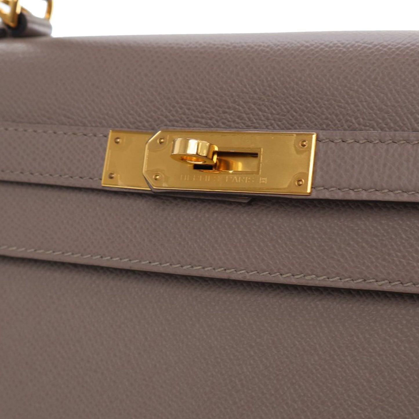 Second hand Hermes Kelly 28 Sellier Epsom Leather 2 - Ways Top - handle Bag Brown - Tabita Bags