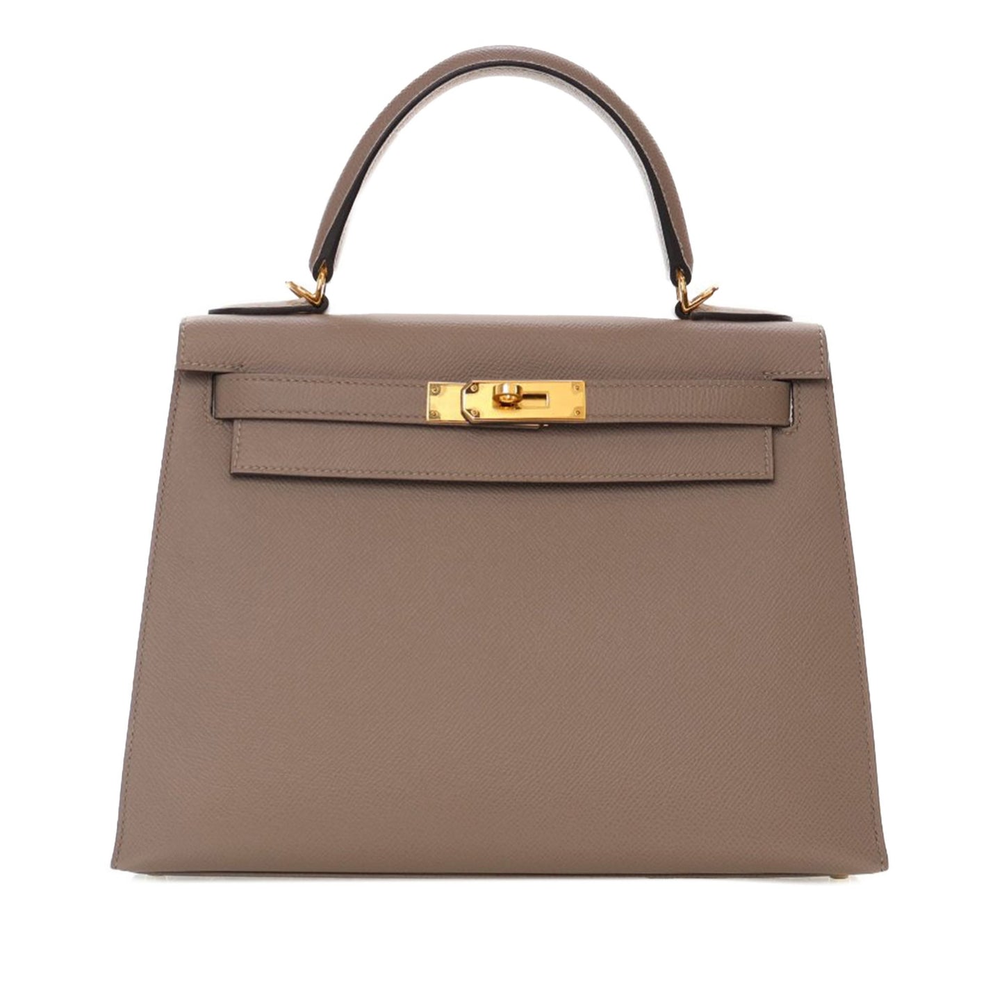 Second hand Hermes Kelly 28 Sellier Epsom Leather 2 - Ways Top - handle Bag Brown - Tabita Bags