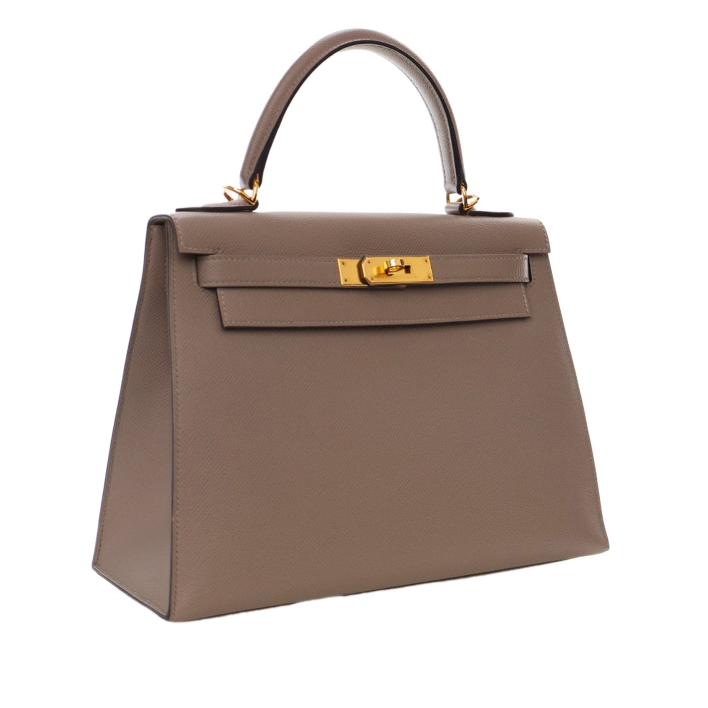 Second hand Hermes Kelly 28 Sellier Epsom Leather 2 - Ways Top - handle Bag Brown - Tabita Bags