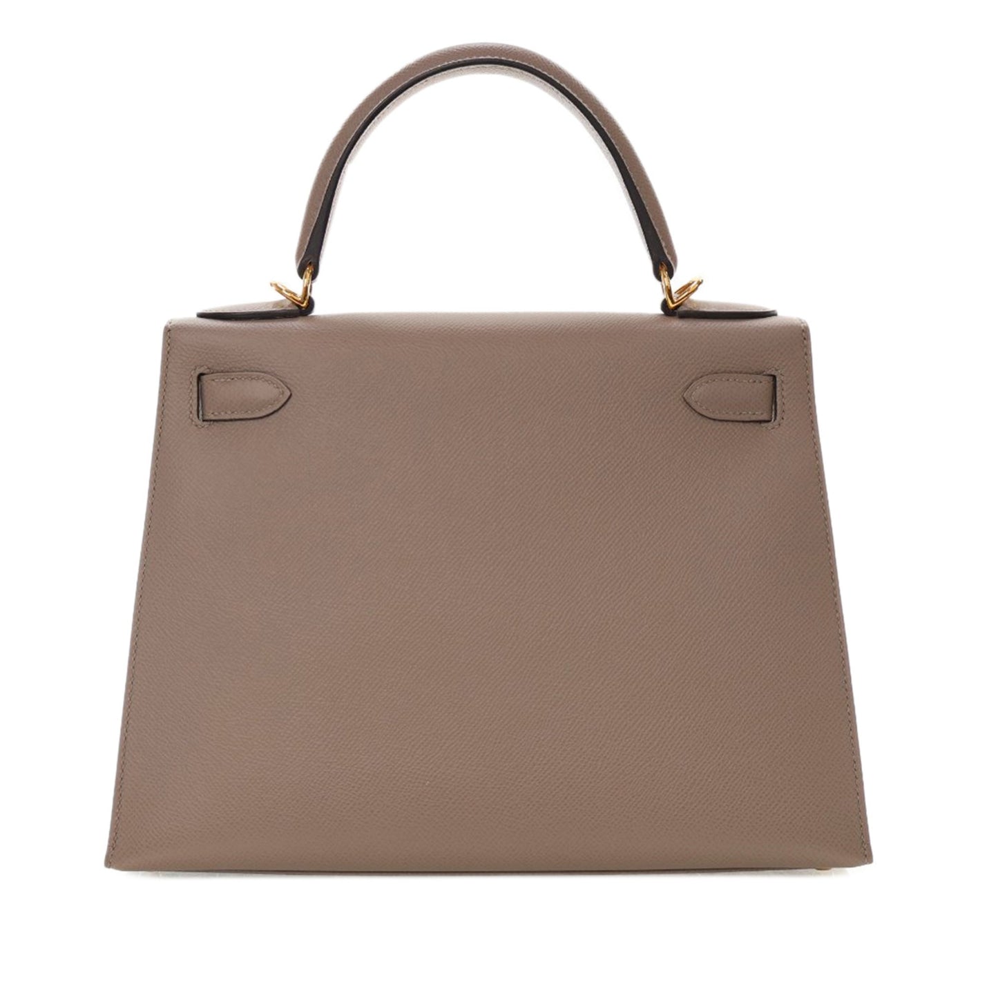 Second hand Hermes Kelly 28 Sellier Epsom Leather 2 - Ways Top - handle Bag Brown - Tabita Bags