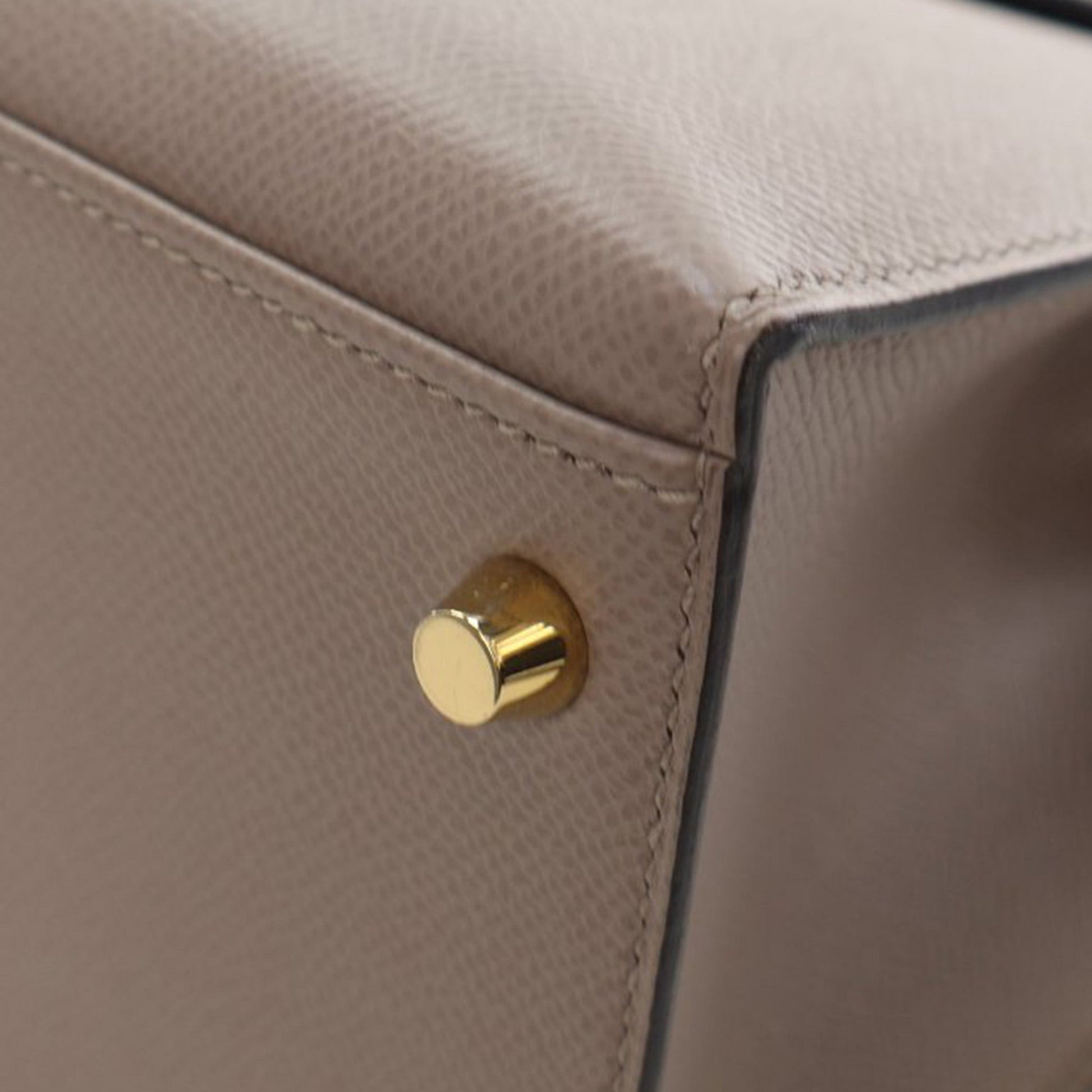 Second hand Hermes Kelly 28 Sellier Epsom Leather 2 - Ways Top - handle Bag Brown - Tabita Bags