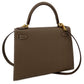 Second hand Hermes Kelly 28 Sellier Epsom Leather 2 - Ways Top - handle Bag Etoupe - Tabita Bags