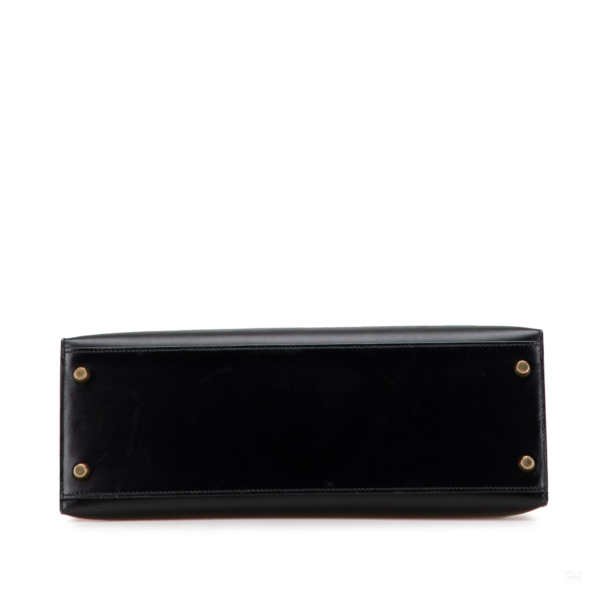Second hand Hermes Kelly 32 Box Calf Leather Top - Handle Handbag Noir - Tabita Bags