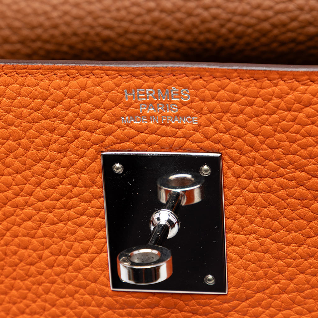 Second hand Hermes Kelly 32 Taurillon Clemence Leather Arlequin Retourne Top - handle Handbag Multicolor - Tabita Bags