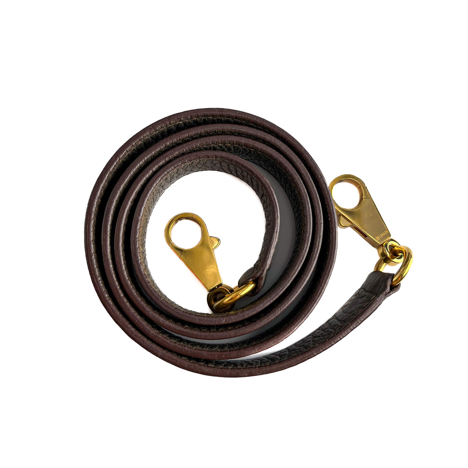 Second hand Hermes Kelly 32 Taurillon Clemence Leather Retourne Top - handle Handbag Etain - Tabita Bags