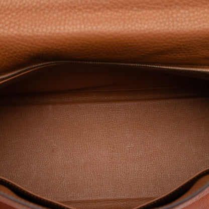 Second hand Hermes Kelly 32 Taurillon Clemence Leather Retourne Top - handle Handbag Multicolor - Tabita Bags