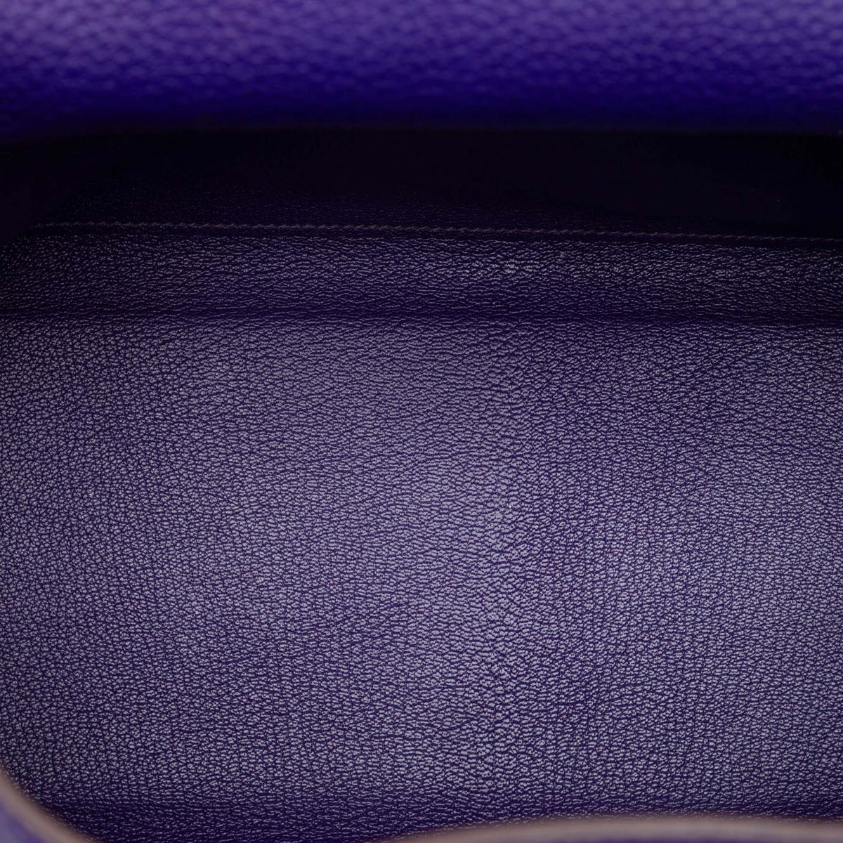 Second hand Hermes Kelly 32 Taurillon Clemence Leather Retourne Top-handle Handbag Purple - Tabita Bags