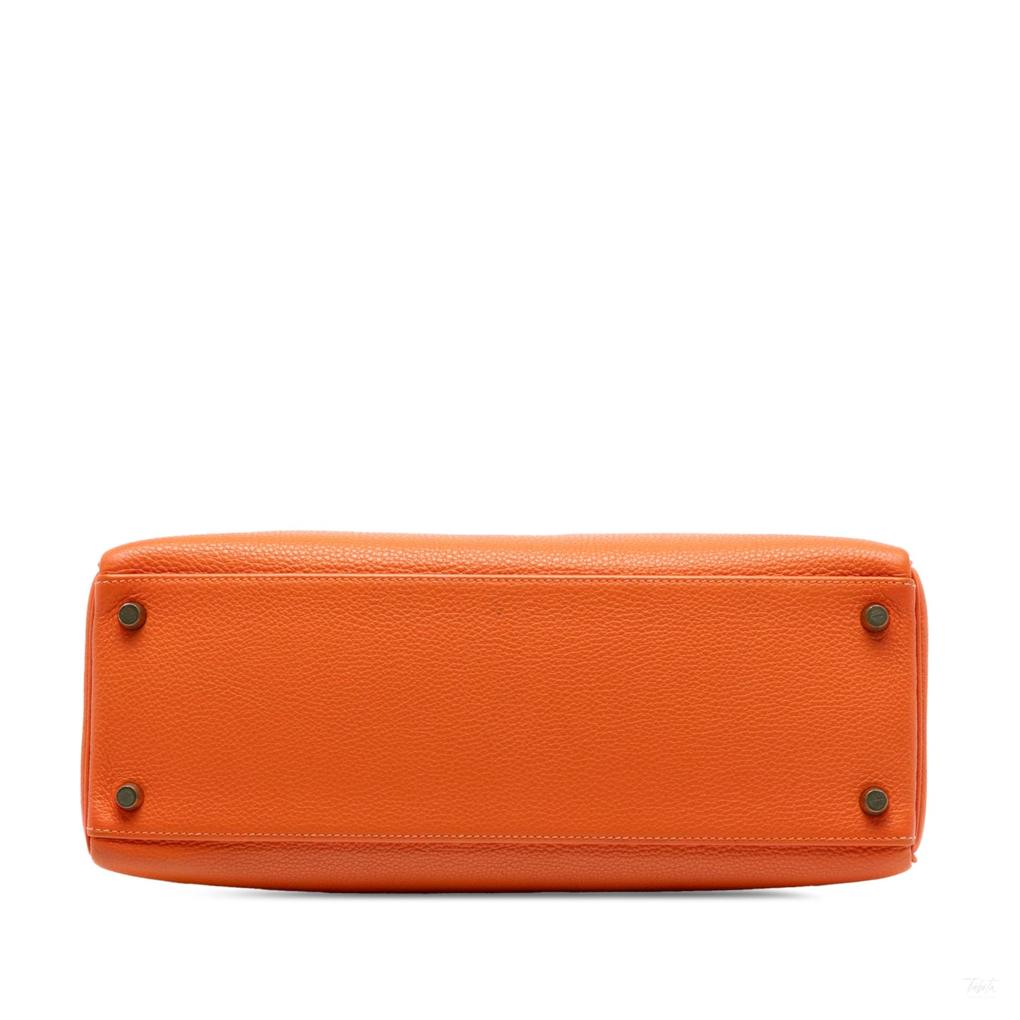 Second hand Hermes Kelly 32 Taurillon Clemence Leather Top - handle Handbag Clemence - Tabita Bags