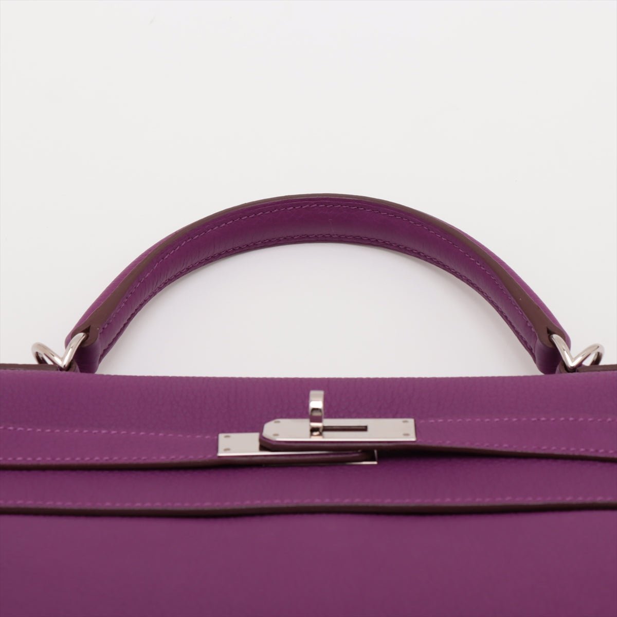 Second hand Hermes Kelly 32 Togo Leather 2 - Ways Top - handle Handbag Anemone - Tabita Bags