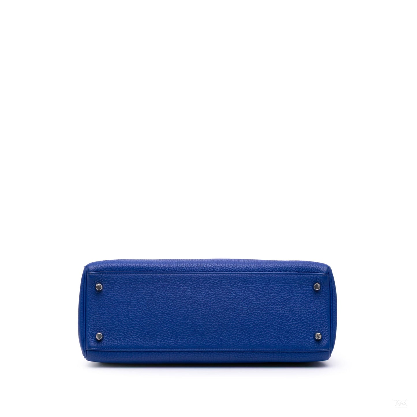 Second hand Hermes Kelly 32 Togo Leather 2 - Ways Top - handle Handbag Blue - Tabita Bags