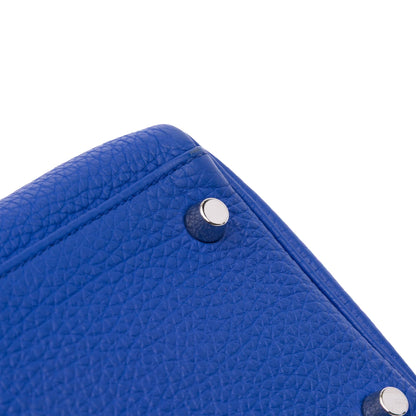 Second hand Hermes Kelly 32 Togo Leather 2 - Ways Top - handle Handbag Blue - Tabita Bags