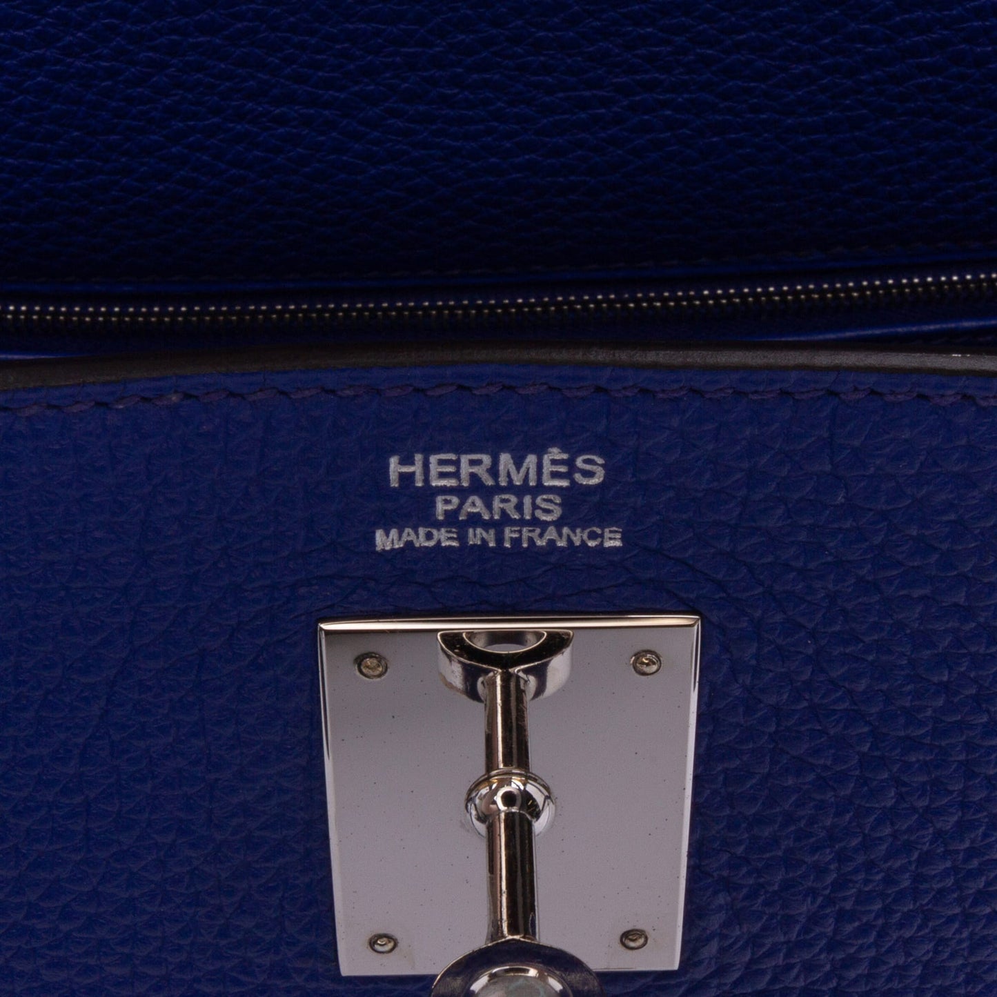 Second hand Hermes Kelly 32 Togo Leather 2 - Ways Top - handle Handbag Blue - Tabita Bags