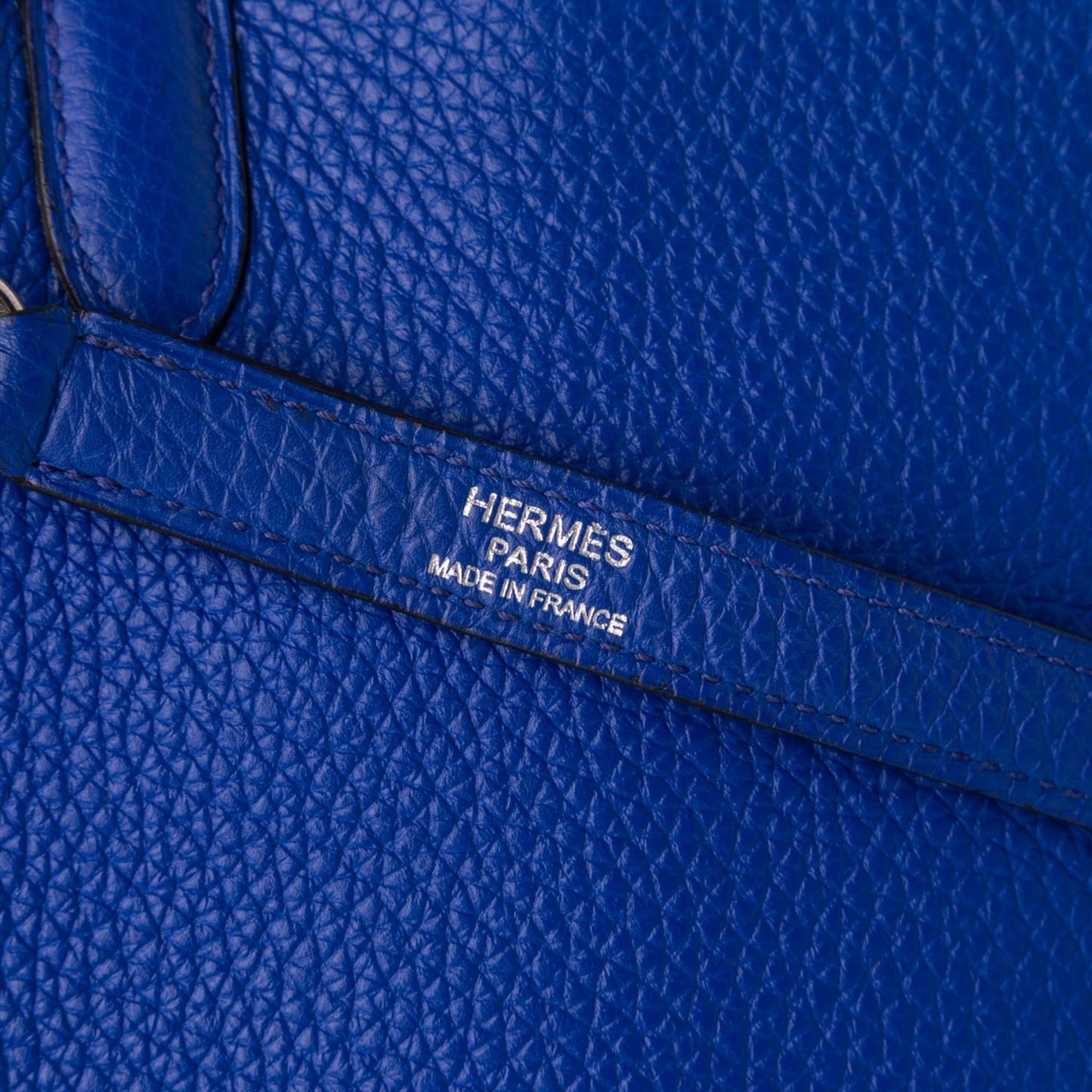 Second hand Hermes Kelly 32 Togo Leather 2 - Ways Top - handle Handbag Blue - Tabita Bags